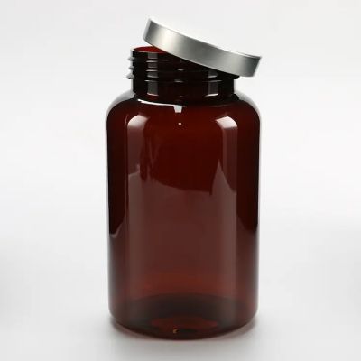 Luxury Pill Vitamin Supplement Jar Packaging Bottle Candy Jar Vitamin C Pill Jar Red Plastic Bottle