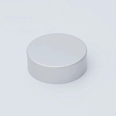 Food Grade Standard Approved Plastic Lid Chrome Matte silver 38mm 45mm 53mm Screw Cap