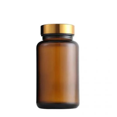 100ml amber glass medical bottle food supplement capsule form glass bottle for medicine