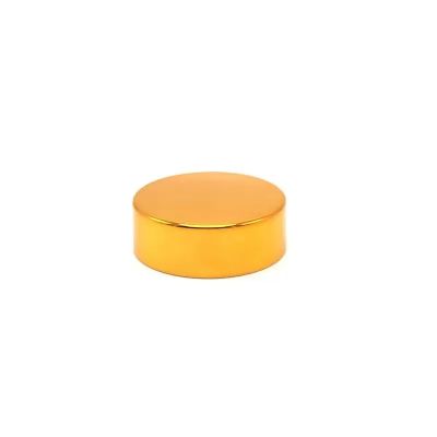 Aluminum Lid, Inner PP Matte Gold Aluminum Coating Cap for Bottles