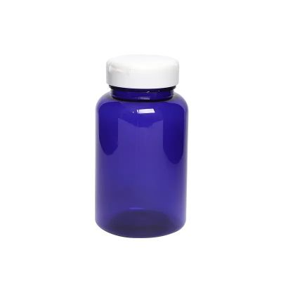 Wholesale Empty 100cc 120cc 150cc 175c 200Cc 225cc 250cc 300cc 400cc 500cc cobalt Blue Plastic Medical Pet Bottle For Capsule