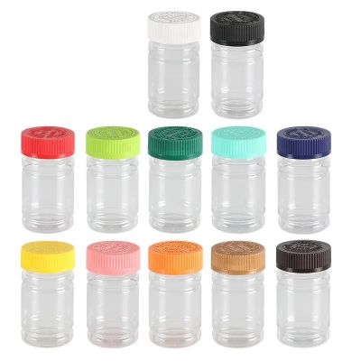 Clear Amber Vitamin Empty Plastic Pill Container Medicine Drug Vitamin Capsule Supplements Plastic Pet Capsule Bottle