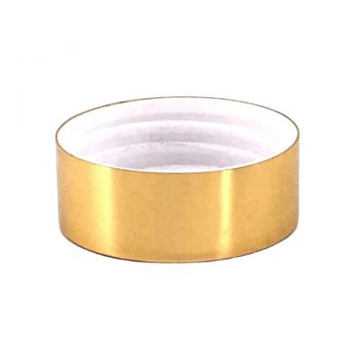 Whole Sale 38/400 Aluminum Bottle Cover Silver Metal Lid For Pet Capsule Bottle