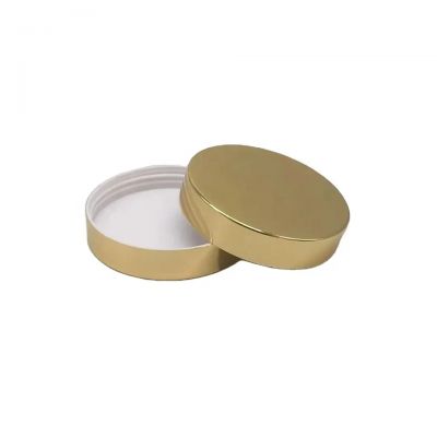 Wholesale Oem 89-400 High Aluminum Plastic Cap Shiny Gold Aluminum Lids For Cosmetics Jar