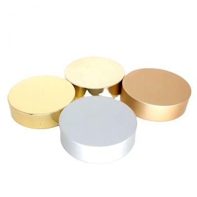 Wholesale 38-400 45-400 53-400 63-400 70-400 89-400 Gold Silver Rose Gold Aluminum Metal Screw Lids Cosmetic Jar Cap Lids