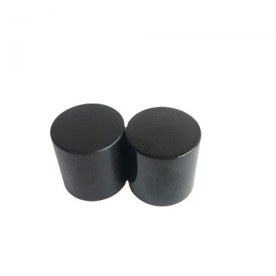 black aluminum plastic elegant perfume cap