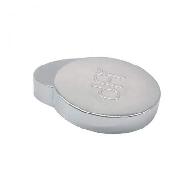 Embossed Logo Aluminum Screw Metal Cap / Lid Threaded