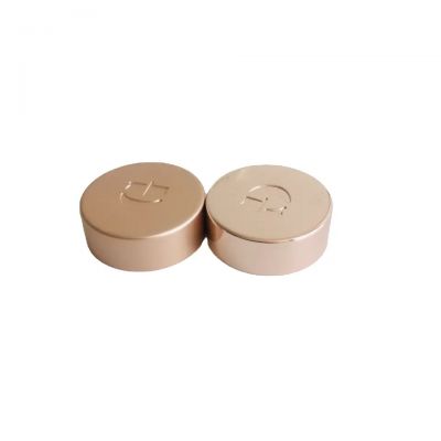 rose gold aluminum bottle threaded screw caps