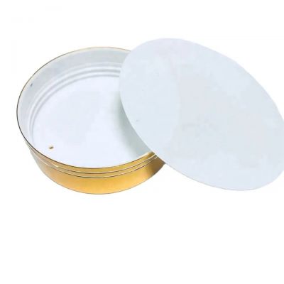 70/400 anodized aluminum plastic cap with pressure sensitive liner lid