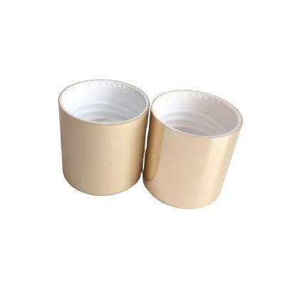 wholesale gold aluminum 28mm screw bottle cap supplier