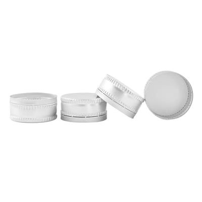 38mm Silver Aluminum Screw Cap With Molded Liner