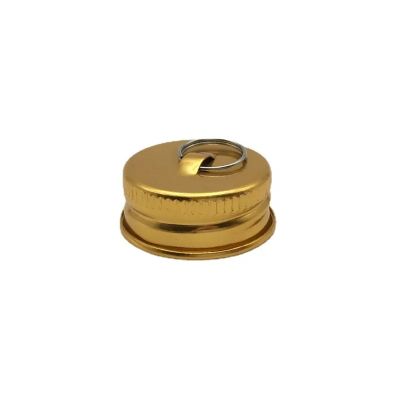 24mm Gold Hanging Aluminum cap decorate bottle cap