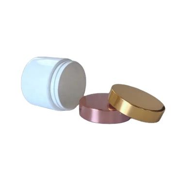 customized 58/400 89/400 shiny rose gold wide mouth jar aluminum plastic lid