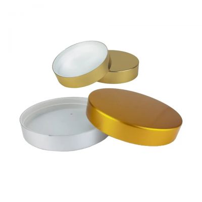 wholesale 53/400 silver/gold aluminum plastic caps for glass jar