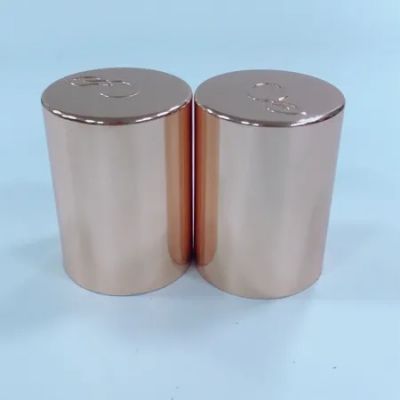 Rose Gold Aluminum Lid Anodized Polished Aluminum Cap For Candle