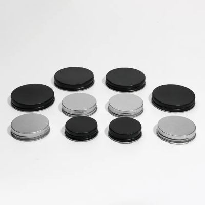 Wholesale Plastic Free Screw Side 38/400 45/400 53/400 Silver Cold Cupreous Threaded AluminumCustom Caps Metal Glass Jar Lids