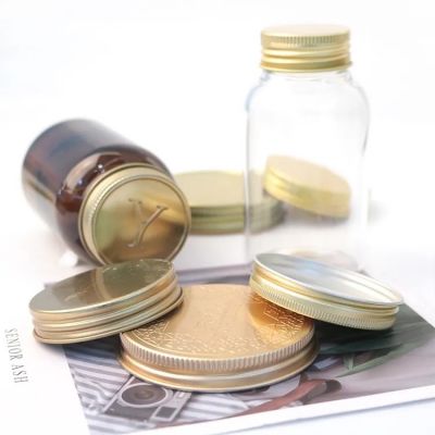 Custom Gold Jar Lids Wholesale Aluminum Mason Jar Lid Universal Metal Aluminum Bottle Screw Cover Cap