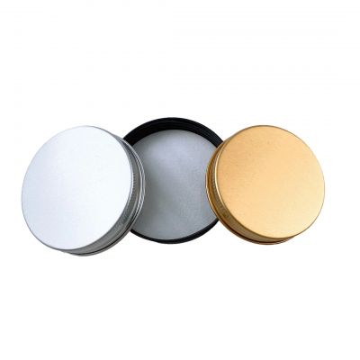 Factory price golden aluminum cap with silicone inner stopper medical screw cap for glass bottle
