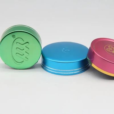 metal lid 83mm aluminum and plastic screw cap for cosmetic jar