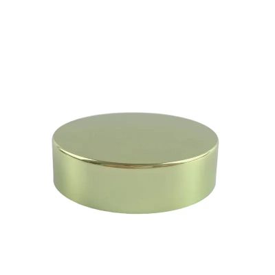 Free sample 52 mm high quality cosmetic jar lid aluminum screw bottle cap accept customized color logo printing