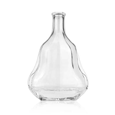 thick bottom 500ml wine glass bottle crystal white whisky bottle six rowed flat vodka brandy bottle