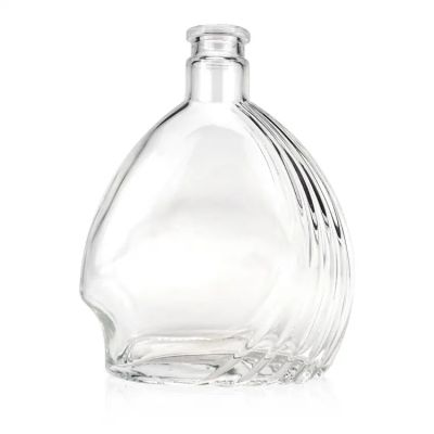 500ml Shaped empty gin vodka whiskey rum glass liquor bottle