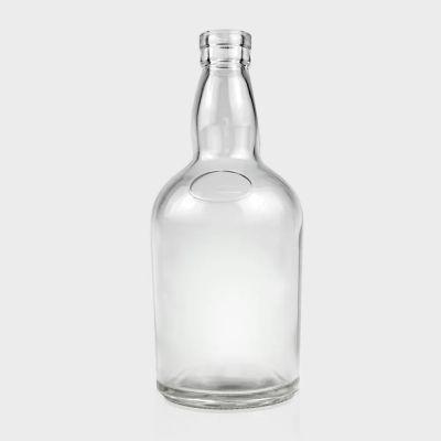 Customized 500ml 700ml 750ml Spirit Gin Whisky Vodka Brandy Liquor Clear Glass Bottle