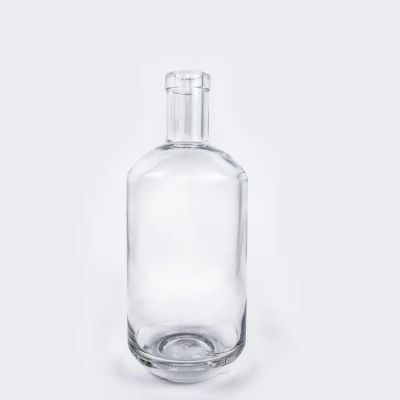 custom spirit bottle 500ML 750ML 1L Empty Custom Clear Glass Vodka Brandy Liquor Beverage Wine glass Bottles