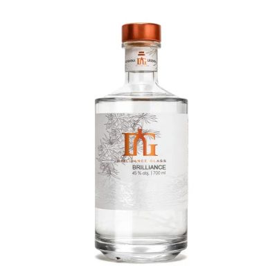 Food Grade Empty Clear 250ml 500ml 750ml 1l Empty Luxury Glass Packaging Glass Liquor Bottle with cork