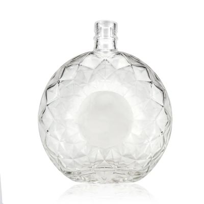 Wholesale glass vodka glass bottles empty 700ml 500ml 750ml 1000ml vodka whisky nordic glass bottle with cork