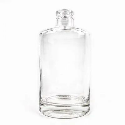 100ml 200ml 375ml 500ml 750ml 1000ml vodka round crystal glass liquor bottles with screw cap cork