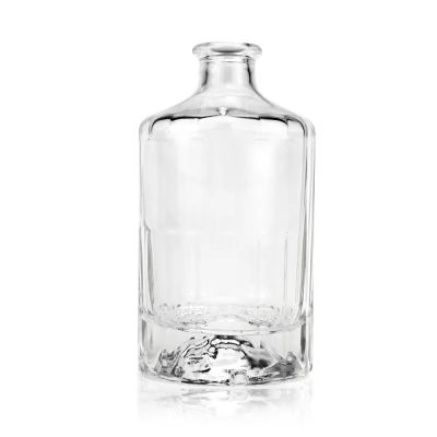 Top quality for sale 500ml empty transparent distilling glass bottles electroplating spirit bottle