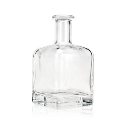 square shape 30ml 500ml 750ml 1000ml Juice Gin Rum Vodka Whisky Glass Bottle
