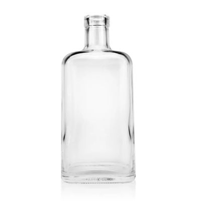 Hot sale clear 700ml liquor glass bottle for spirits glass bottle for vodka gin whiskey