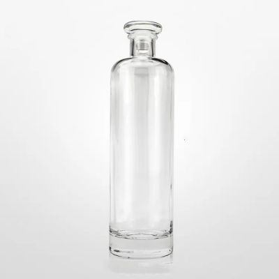 Bouteilles en verre carree pour Whisky et Gin, professionnelles, de luxe, taille personnalisee 375/500/750/1000ml, haute qualite