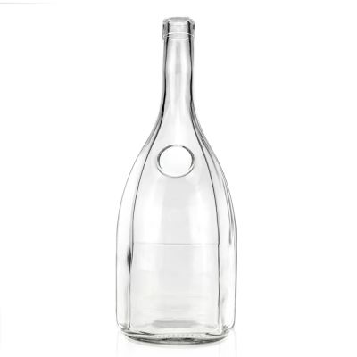 500ml Empty Round 700ml Vodka Spirit Whisky Wine 1500ml Glass Bottle for Liquor