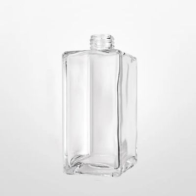 330ml Wholesale custom 750ml Square empty clear whiskey 700ml liquor spirit vodka glass bottle