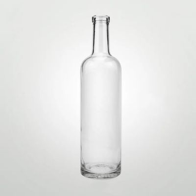 Empty Glass Liquor Spirit Bottle Vodka Whiskey Gin Bottle Super Flint Glass Bottle with Cap