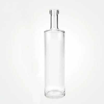 Glass Bottle Custom Liquor Glass Gin Whisky Vodka Bottle 500 ml 700 ml 750 ml With Glass Liquor Cap