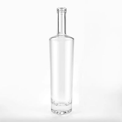 wholesale empty liquor bottles Factory Clear Glass Empty Wine Bottle 750Ml Round Glass Liquor Bottle