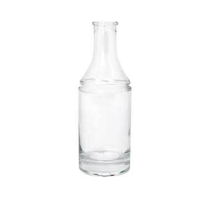 330 ml glass beverage juice super flint oem customization logo gin liquor whiskey glass bottle