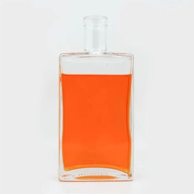 High Quality Customize Flint 750 ml 500 ml 375 ml Glass Liquor Bottles Vodka Whiskey Spirit Bottle with Stopper Top
