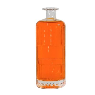 2023 hot sale glass bottle wholesale round clear glass bottle 700 ml gin vodka whiskey