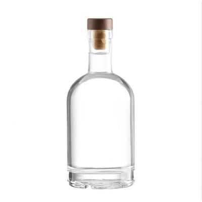 High Quality Clear 500ml 750ml Empty Vodka Liquor Rum Tequila Spirits Glass Bottles
