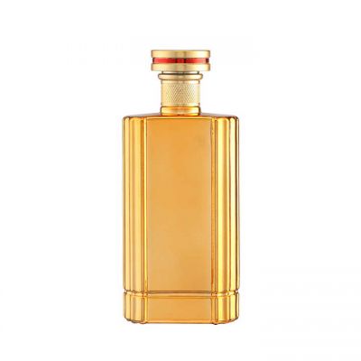 Sell Luxury High Quality 750ml 1000ml Glass Wine Vodka Rum Brandy Whisky Bottle