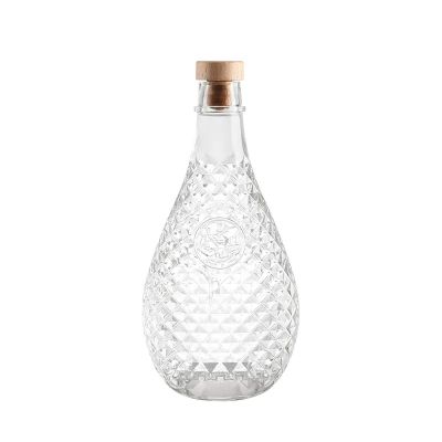 Wholesale Empty brandy glass bottle Vodka Whisky Gin 500ml 750ml wine Glass Bottle