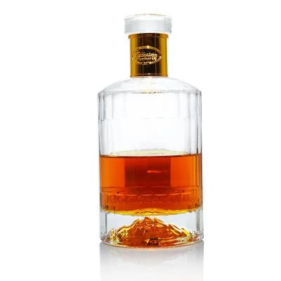 printing cork top screw top super flint round vodka bottle 750 ml whisky tequila glass wine bottles