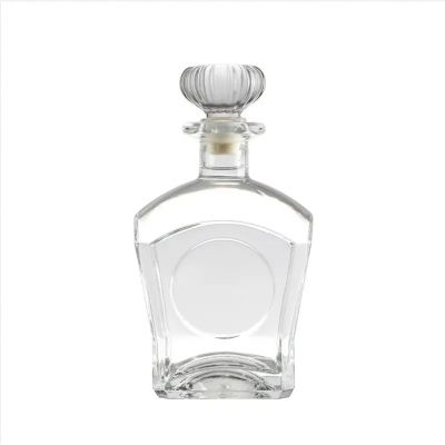 500ml 700ml Wine Clear Glass Liquor Bottle Whisky Glass Bottle