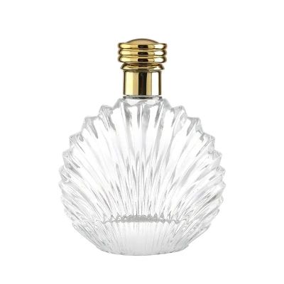 Hot selling wholesale new design flat transparent 500ml whiskey rum brandy vodka glass bottle with bottle cap