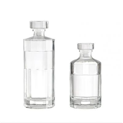 High White Empty Round 500ml 750ml 1000ml Glass Liquor Wine Whisky Vodka Tequila Bottle